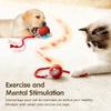 Lemeenq Cat Interactive Ball Toy Auto Rolling Ball With Tail Rechargeable Smart Pet Interactive Toy Intelligent Mouse For Cat