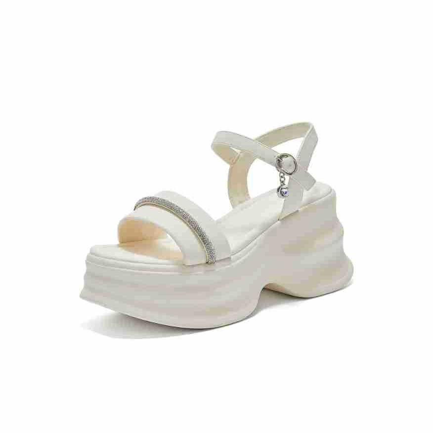 Sports Sandals Women's 2025 Summer New Wedge Heel Fashion Muffin Shoes Thick Sole Height Increase Outer Wear Versatile Beach Shoes