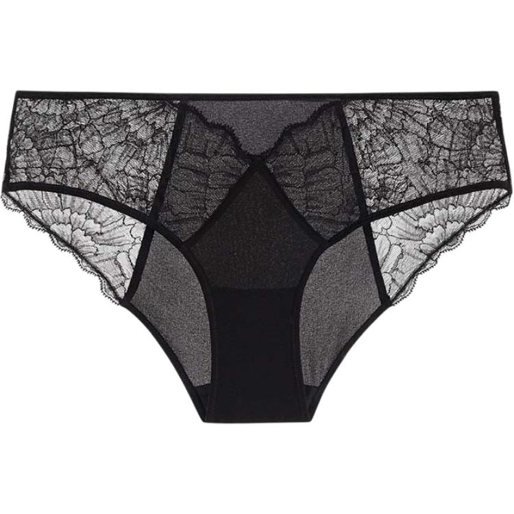 

Calvin Klein Кружевная панель Однотонное Минималистичное Нижнее белье Женское нижнее белье Черное QF6649AD-UB1 XS