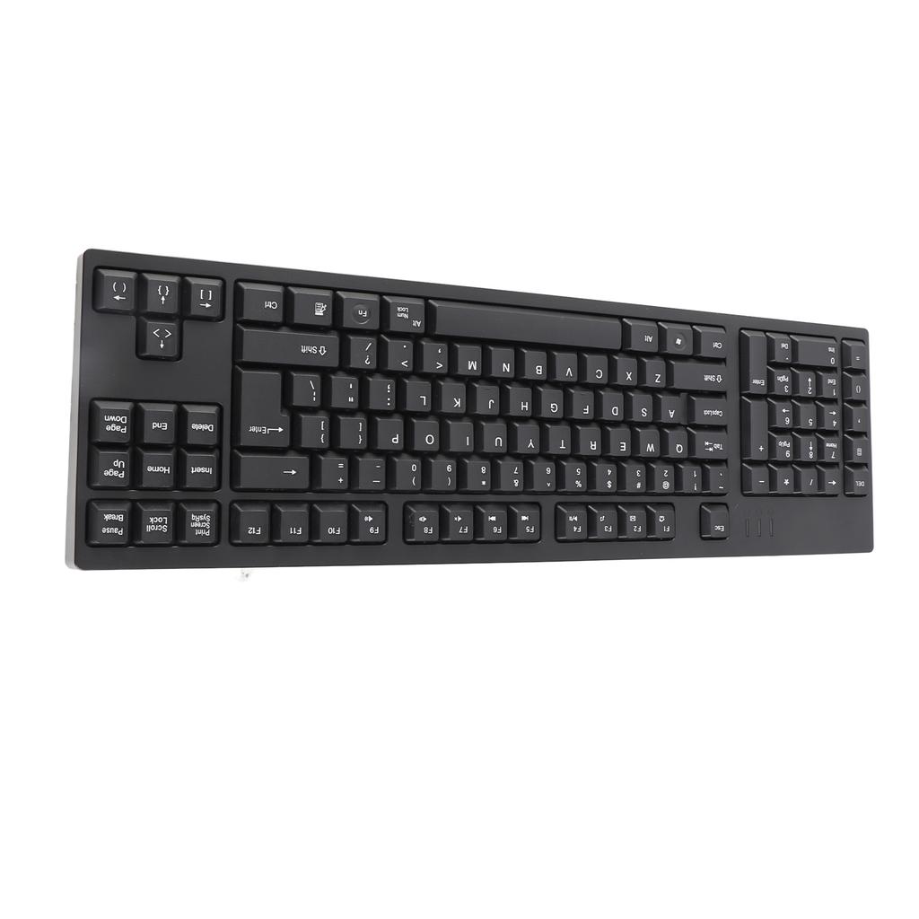 Left Handed Keyboard Ergonomic Full Size Dual USB Interface 109 Keys Keyboard for Computer Laptop