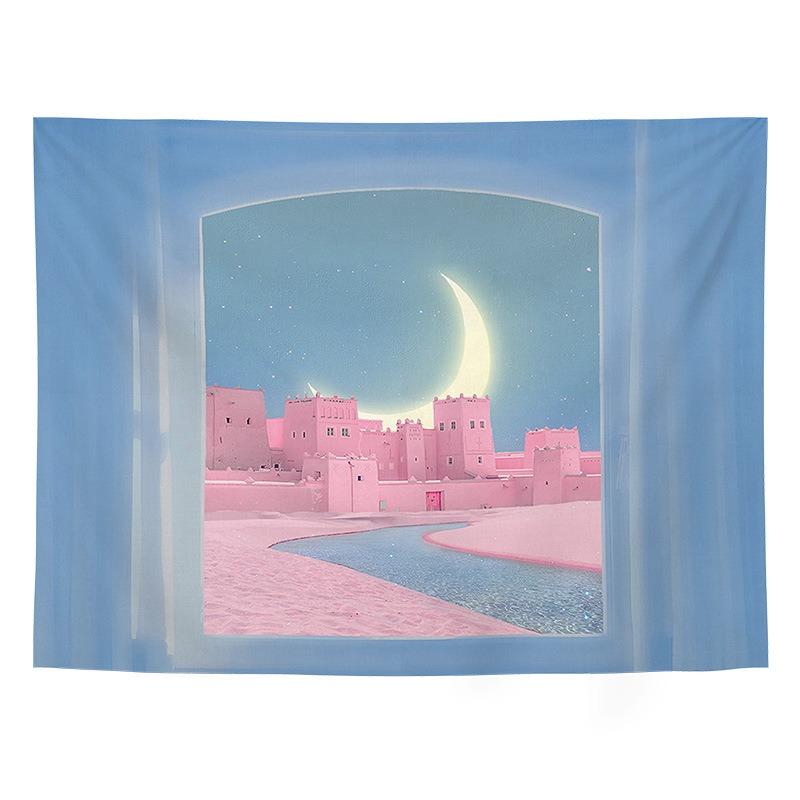 

Ниша Искусство Декоративная Живопись Фон Подвесная Ткань Домашнее Настенное Украшение Гобелен Офис Гостиная Гобелен 100x75cm