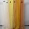 Yellow Gauze Curtain - Soft Nylon Mesh for Kindergarten Decor, Wedding Backdrops, or Evening Gowns.