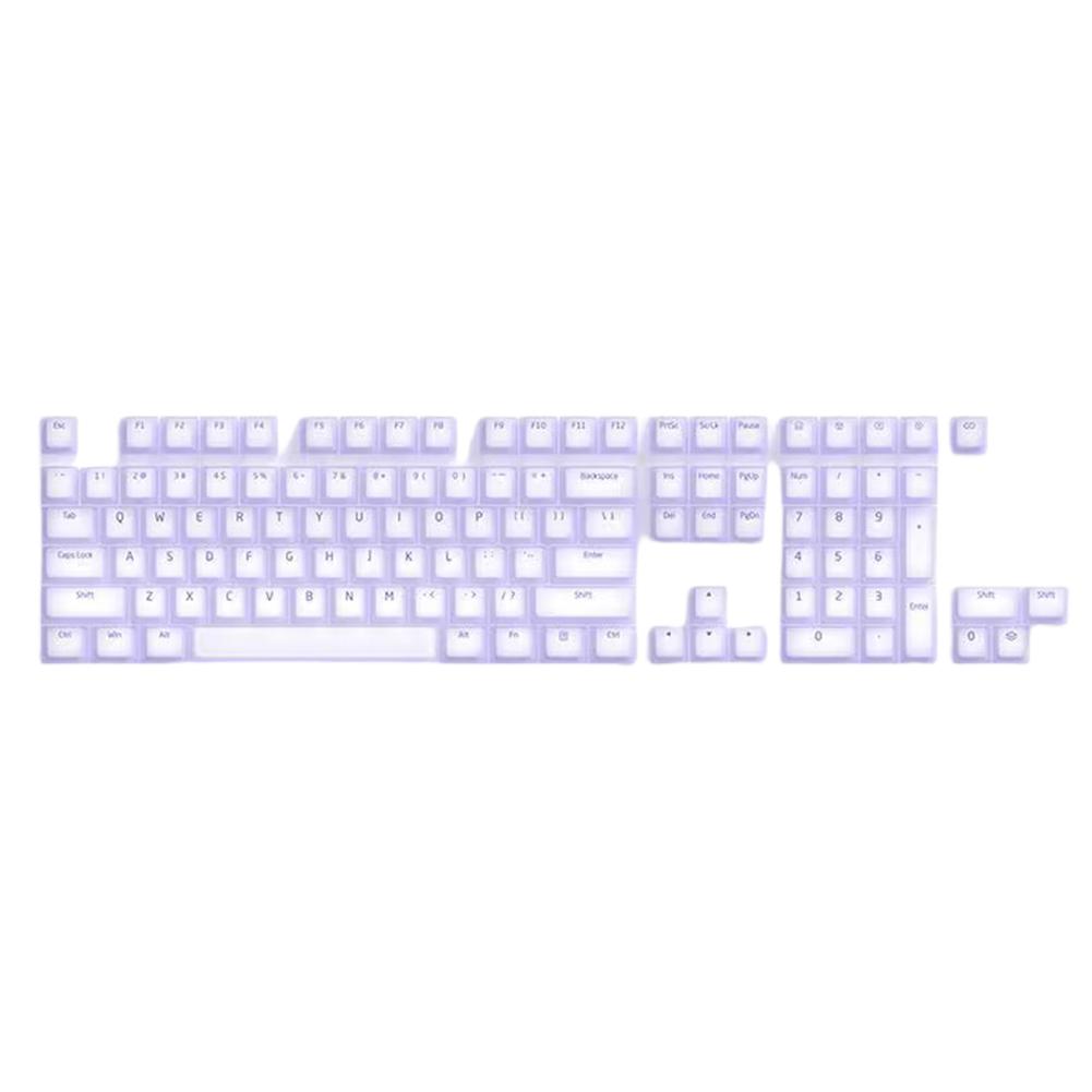

104 Pcs Keyboard Key Cap Backlight Mechanical Keyboard Keycaps Set Silent Mechanical Keyboards Keycap for Mechanical Keyboards фіолетовий