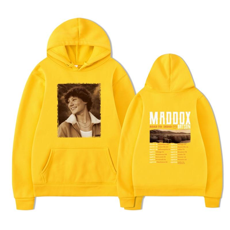 Maddox Batson 2025 fashion new printed hoodie men's long sleeved sportswear fashion pullover hoodie hooded pocket sweatshirt