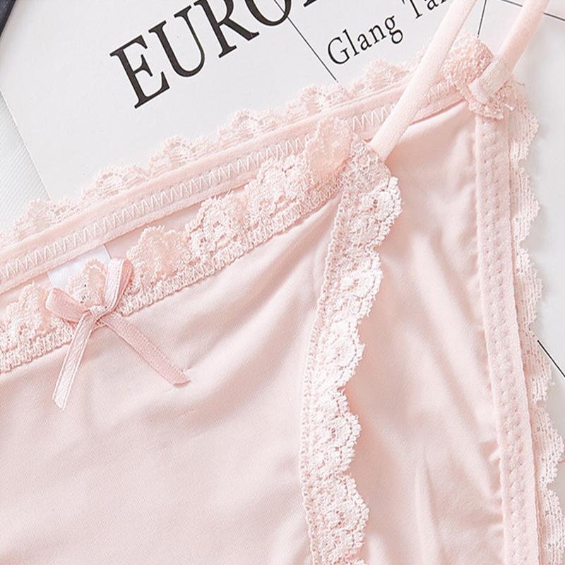 Buz İpek Dikişsiz Kadın İç Çamaşırı Seksi Düşük Bel Dantel Kenarlı İç Çamaşırı İnce Nefes Alabilir İç Çamaşırı