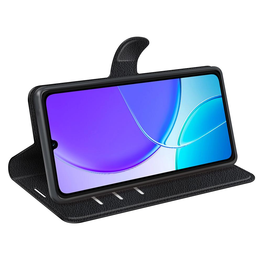 For vivo Y04 4G Case Litchi Texture Shockproof Leather Wallet Phone Cover