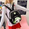 Cute Cartoon Trendy Backpack: Large Capacity, Lightweight, Versatile Travel/School Bag with Earphone and Doll Holder.