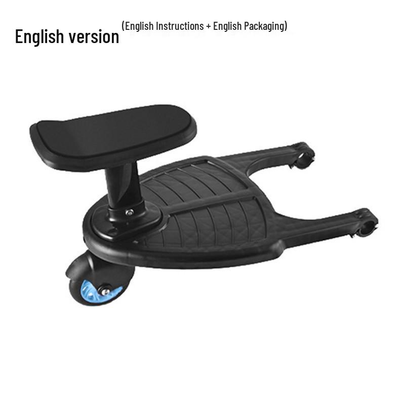 Two-in-One Stroller Pedal for Twins: Sit or Stand for Easy Travel with Kids