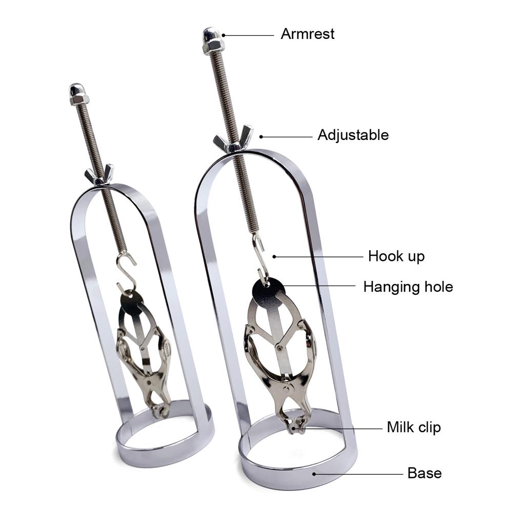 A Pair Of Metal Nipple Clamps For Women Increases Breast Pleasure Couple Flirting Tool BDSM Nipple Stimulator Adult Sex Toys