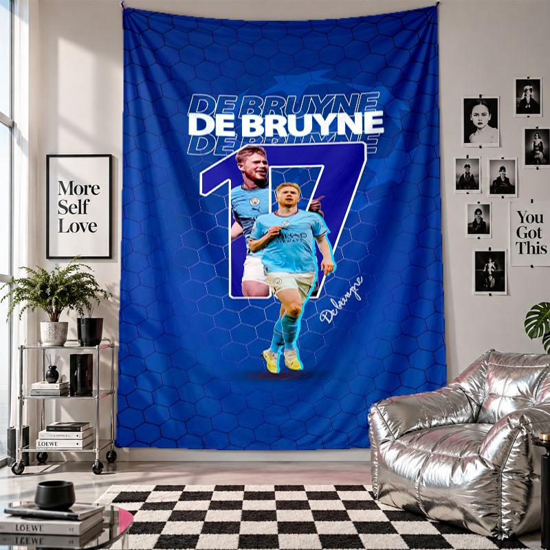Kevin De Bruyne Wall Tapestry Home Decor Wall Hanging Cloth for Bedroom Living Room Background