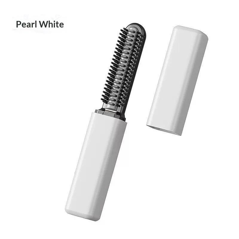 Portable Mini Straight Hair Comb Bangs Comb Wireless Charging Curling Iron Portable Styling Electric Comb Does Not Hurt Hair 1Pc