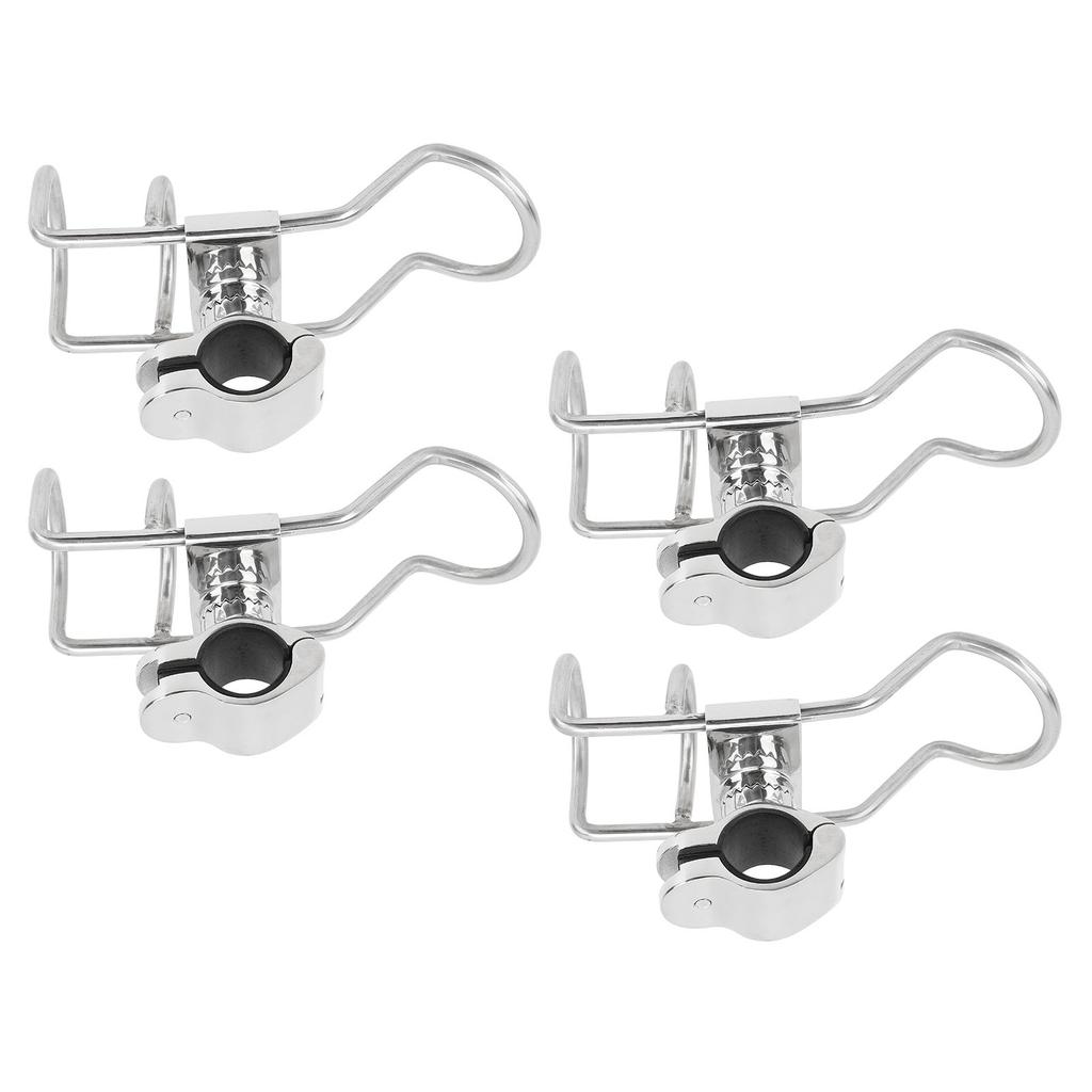 4 Stück Angelrutenhalter für Boote Edelstahl 316 25mm Rostfrei Hohe Festigkeit für Marineyachten