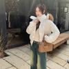 Puff Fur Collar Hooded Season Down Cotton Clothes Women's Bread Clothes Loose Coat