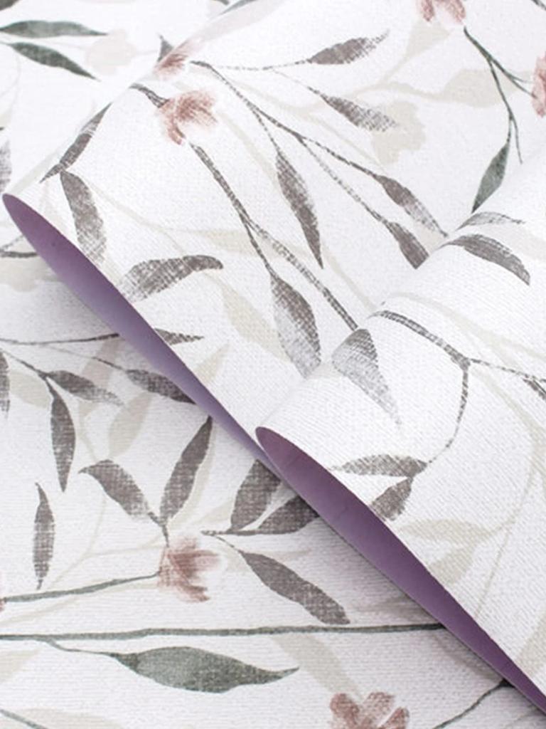 Vinyl Floral Leaf Peel and Stick Wallpaper Self Adhesive Contact Paper Removable Waterproof Wallpaper for Furniture Renovation
