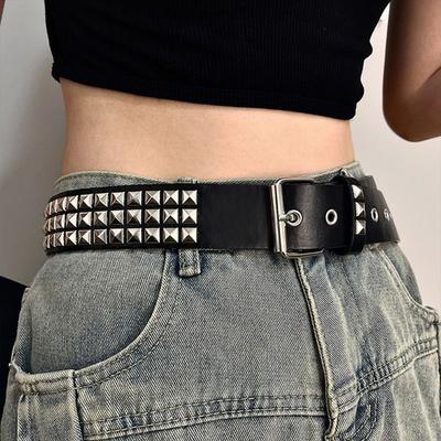 Ceinture Rétro Heavy Metal Y2K Nightclub Style Rock Tendance Ceintures pour Femmes Décoration Mode