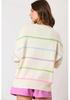 2025 Autumn Women's Casual Loose Long Sleeve Dopamine Print Sweater