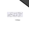 3D-Styling Für RCZ 407 408 508 2008 3008 4008 5008 107 WMBD6 Metall-Emblem Auto-Buchstaben Heckklappen-Aufkleber Abzeichen Auto-Zubehör