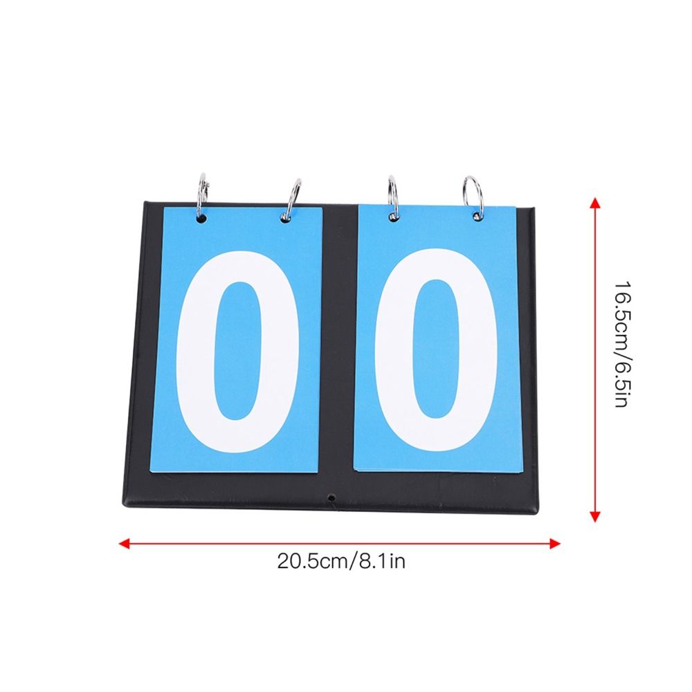 2-Digit Portable Flip Scoreboard 4-Digit Double-Sided Display Easy Flip Score Keeper  Score Keeper