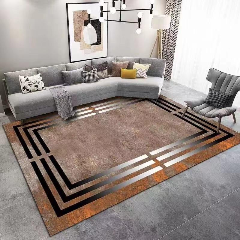 Living Room Carpet Dirt Resistant and Easy To Maintain Bedside Carpet Sofa Coffee Table Large Area Carpet