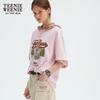 Teenie Weenie Women's Embroidered Bear T-Shirt