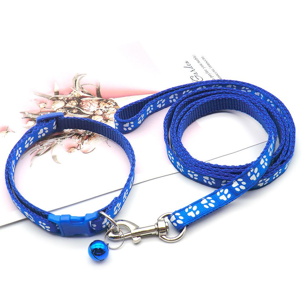 Mehrfarbiges Kätzchenhalsband mit Glöckchen & Hundemuster