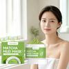 Matcha Schlammmaske Tiefenreinigung Porenverfeinerung Ölkontrolle Mitesserentferner Aufhellend Feuchtigkeitsspendend Beruhigend Erfrischende Gesichtsmaske