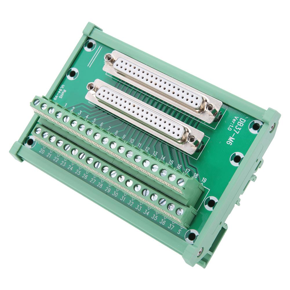 

DB37M6 Подвійний гніздовий роз єм Монтаж на DIN-рейку Модуль інтерфейсу Клемна колодка Роз єм плати