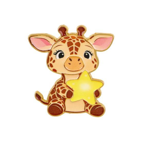 

Cute Giraffe Lapel Pin Funny Cartoon Animal Brooch for Bags Jackets & Hats Unique Gift for Kids Teens & Animal Lovers