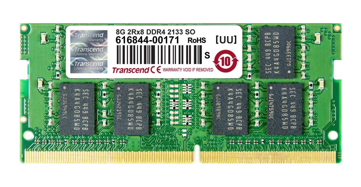 

Пам ять для ноутбука Transcend Japan 8GB 260pin TS1GSH64V1H PC4-17000(DDR4-2133) 1,2 В SO-DIMM