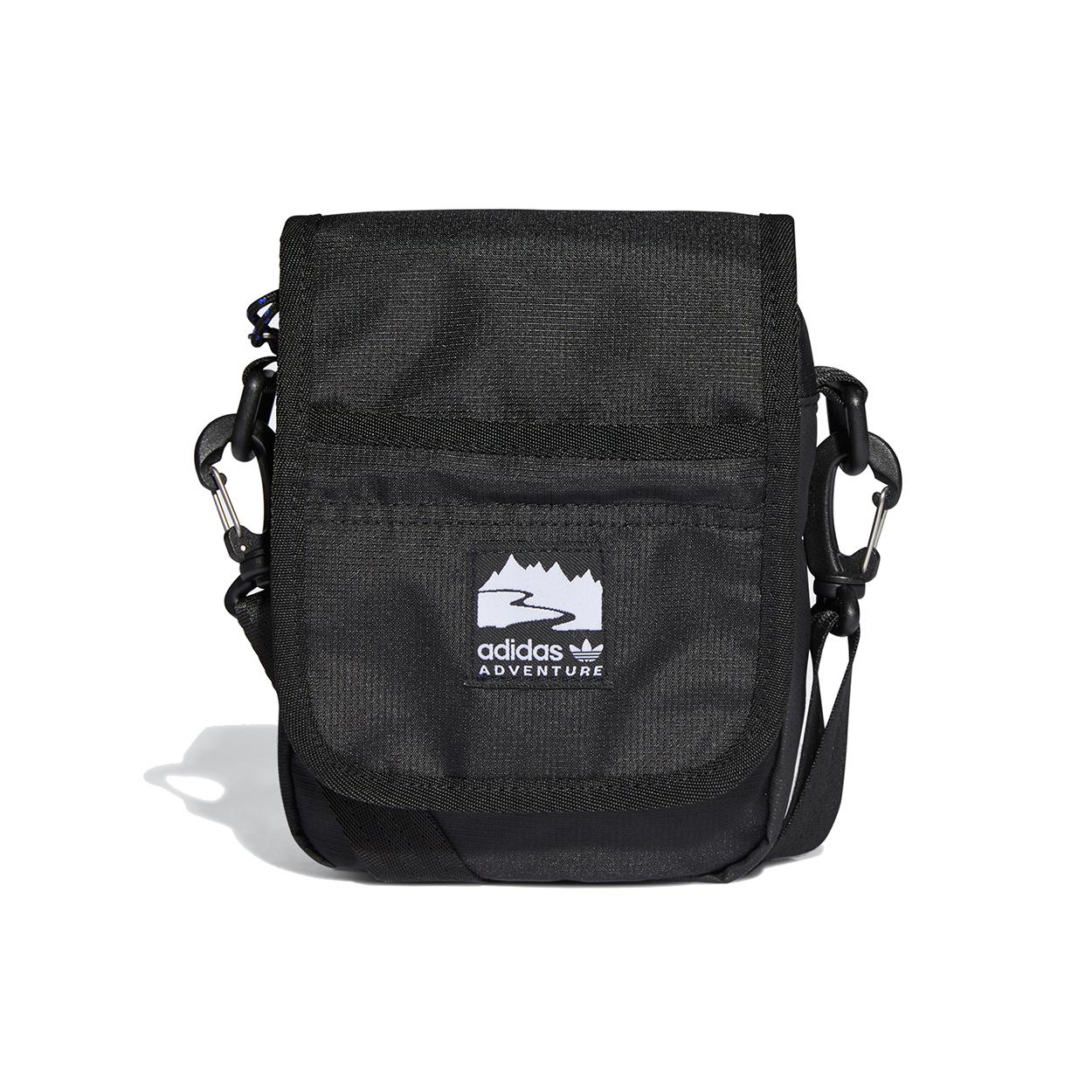 

New Adidas Originals Polyester Polyester Crossbody Bags Shoulder Bags Unisex Black H22730 14.2*5.1*19.1CM