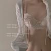 Girl Thin Model Pure To Lovely Sweet Sexy Lace Small Chest Gather No Underwire Underwear