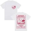 Japanese Style Ramen Noodles Cat Funny T-shirts Men Women Fashion Harajuku High Quality T Shirt Oversized Cotton Casual T-shirt
