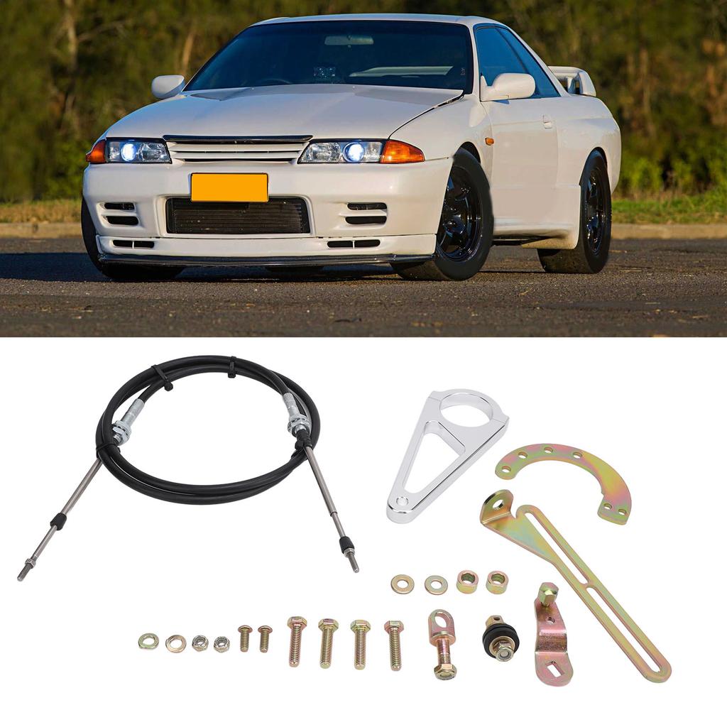 Transmission Column Shift Linkage Kit Hard Column Cable Shift Linkage Kit for TH350 TH400 700R4 TH200 2004R 4L60 4L80E Transmission