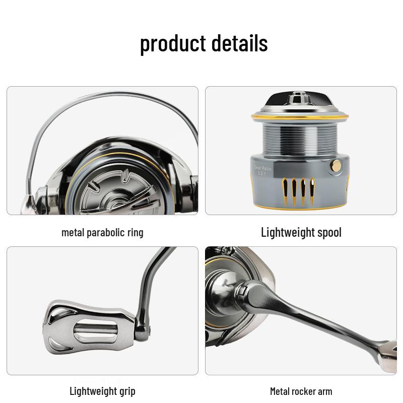 Mulineta de Spinning Ultralight din Carbon Billings cu Tambur Adânc Unghiular pentru Pescuit la Distanță