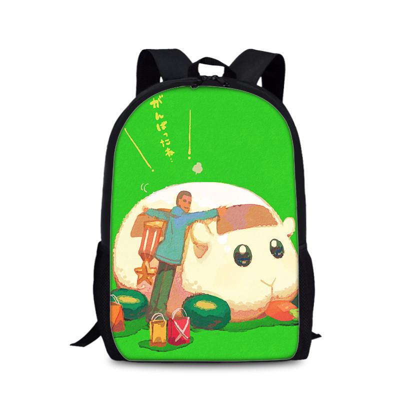 Tangalang Pui Pui Hamster Backpack For Kids With Nylon Material And Spacious Design