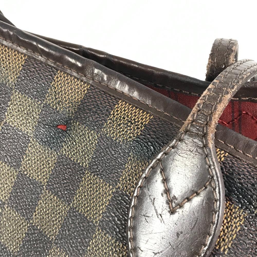 Louis Vuitton N51105 Damier Neverfull MM Shoulder Bag Tote Bag Canvas Ebene