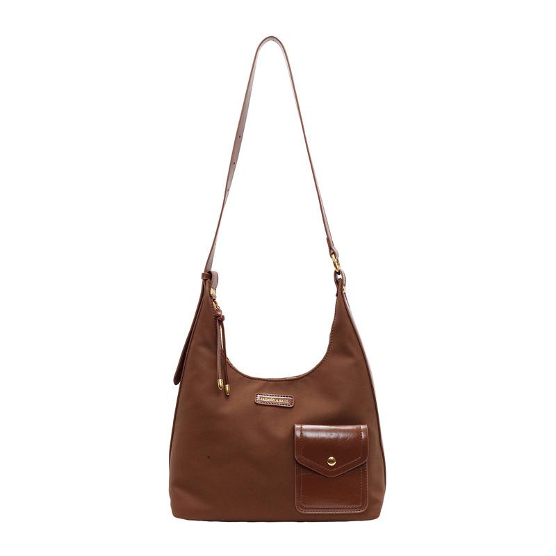 Retro fashion large-capacity tote bag 2025 winter new simple casual shoulder bag premium women's bag