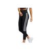 adidas 3-Stripes Ribbed 7/8 Tights Women Tights Black White GL0578