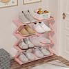 Black/White/Pink Doorway Shoe Rack Z-Shaped Shoe Storage Rack Multifunctional Shoe Stand  Home