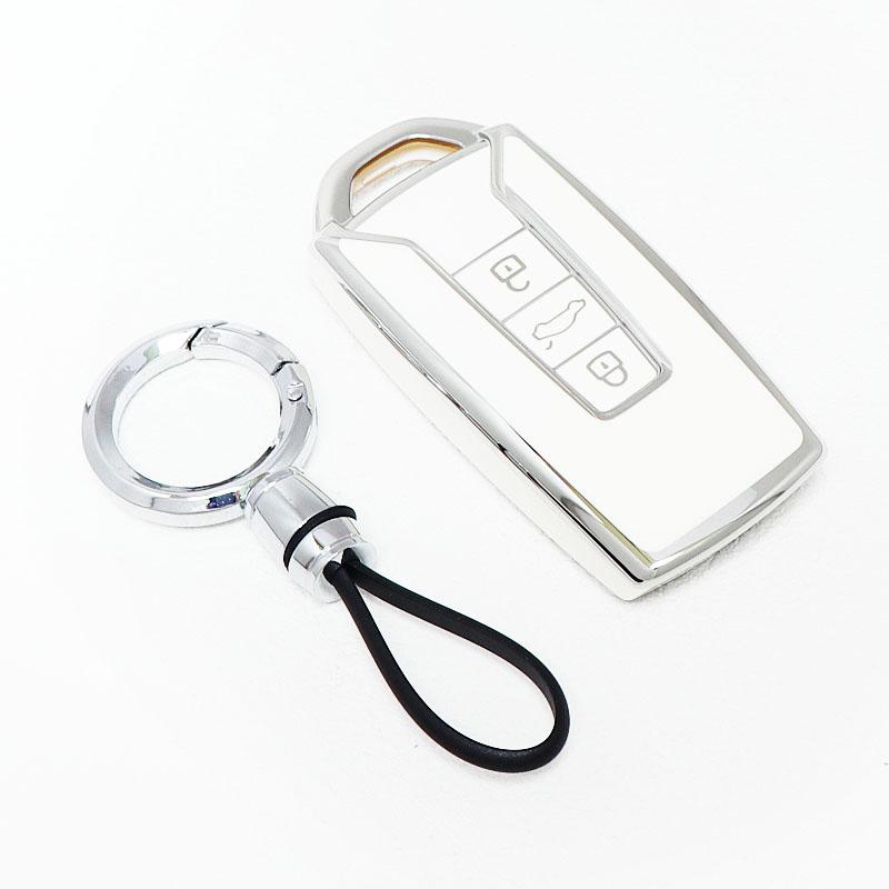 Tpu 3 Buttons Remote Keyless Shell Fob Protector Car Key Case Cover For Vw Volkswagen Touareg