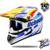 Off-Road Motorcycle Helmet With Visor Dirt Bike ATV Mountain Riding ABS Shell 3C Certified Adult Size S-XL