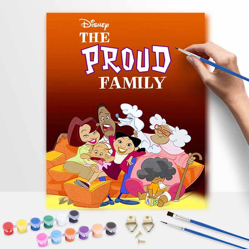 Disney The Proud Family oil painting handmade diy gifts home decorations 20x30cm