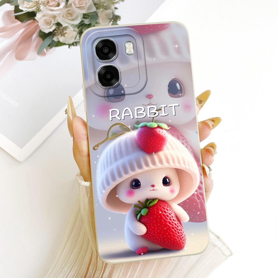 For Oppo A6x 4G CPH2819 5G CPH2783 Phone Case For Oppo A6x Cover Cute Kawaii Luxury Fashion Flowers Cool Painted Silicone Casing