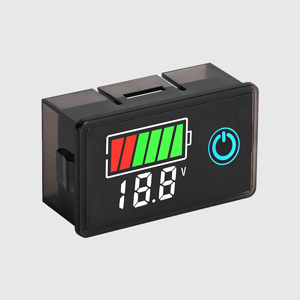 Digital Voltage Battery Meter LCD Display Voltmeters Tester Instrument for 8-100V Vehicle Boats Marine Home Appliances
