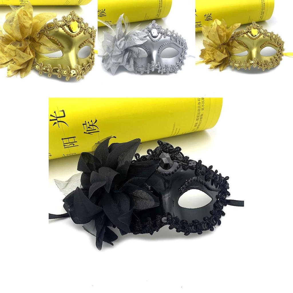Halloween Costume Mask With Flower Decoration For Children And Adults Party Wear