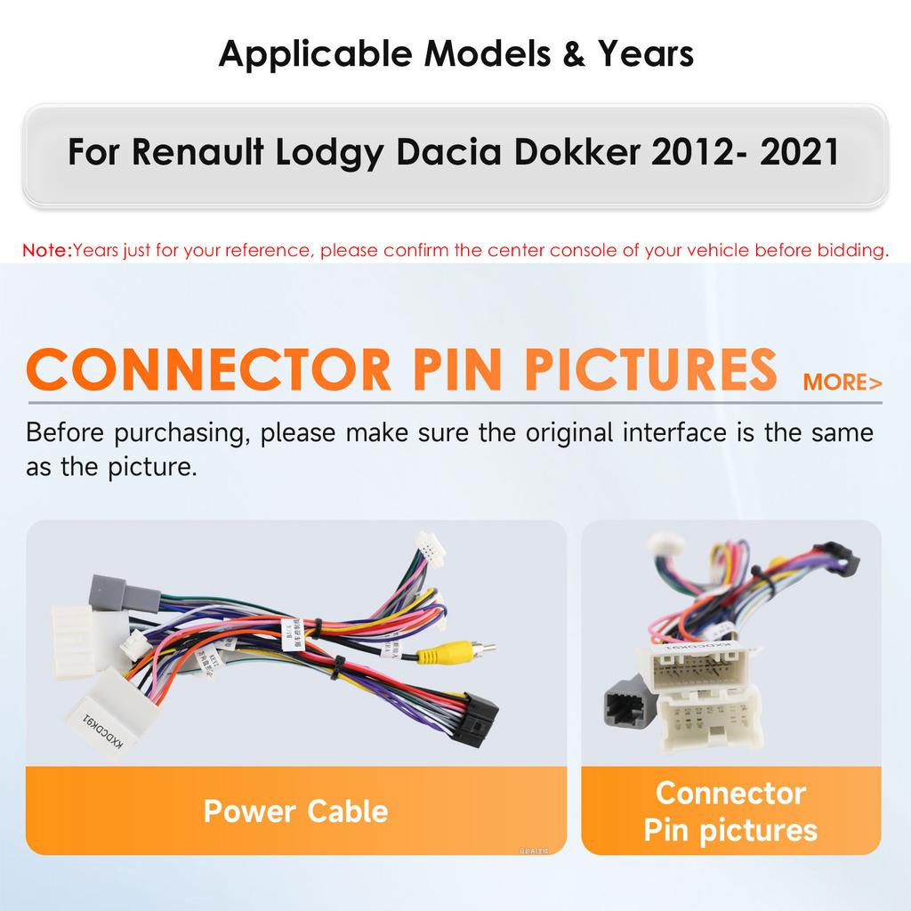 Hizpo Android für Renault Dokker/Lodgy Dacia 2012-2021 Snapdragon KI Autoradio Multimedia-Player Android Auto Carplay Head Unit Navigation GPS