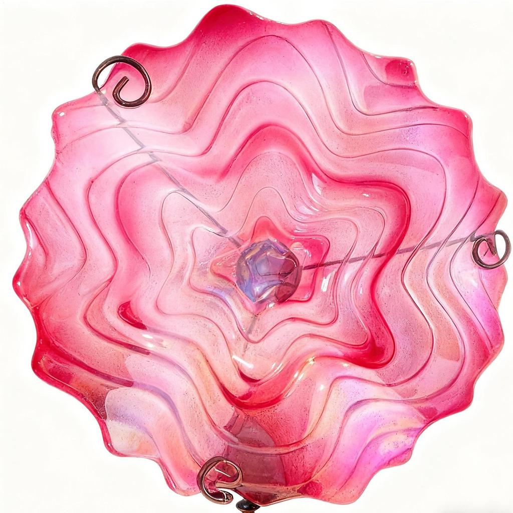 Garden Bird Bath Animals Feeder With Ground Stake Outdoor Standing Metal Bird Bath For Hummingbird Parrot Parakeet Bee Patio