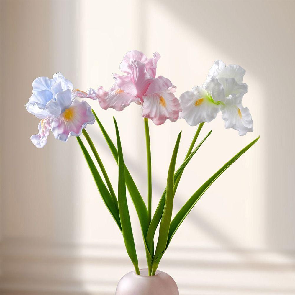 Mehrfarbige Künstliche Schwertlilienblume Weiche Blüten Lebensechte Blume Hochzeitsornament