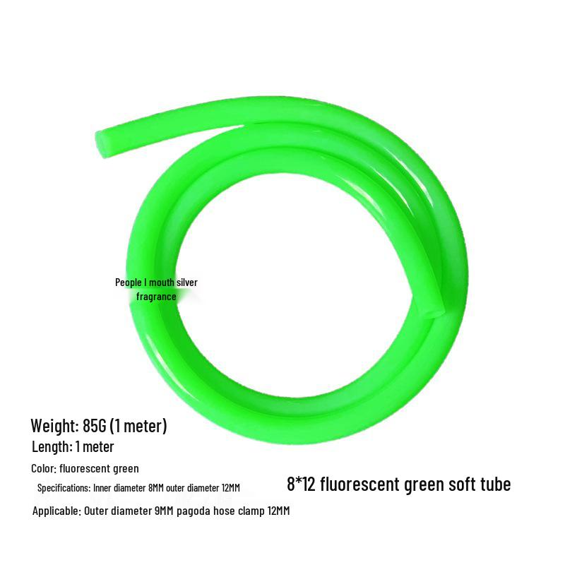 High-Quality Soft Tubing for Computer Water Cooling, ID 8MM, OD 12MM, Available in Red, Blue, Green, White, Transparent, Black