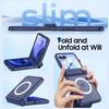 For Motorola Razr Ultra 2025 / Razr Ultra 2026 Magnetic Power,Slim Design,Screen Protector,Hinge Protection,Matte Shockproof Phone Case-Blue